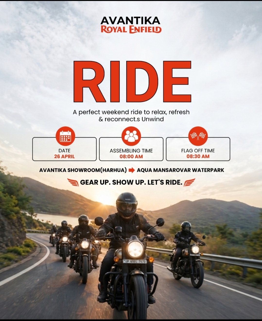 Royal Enfield Riders Rally & Meetup Successfully Hosted at Aqua Mansarovar Water Park & Resort