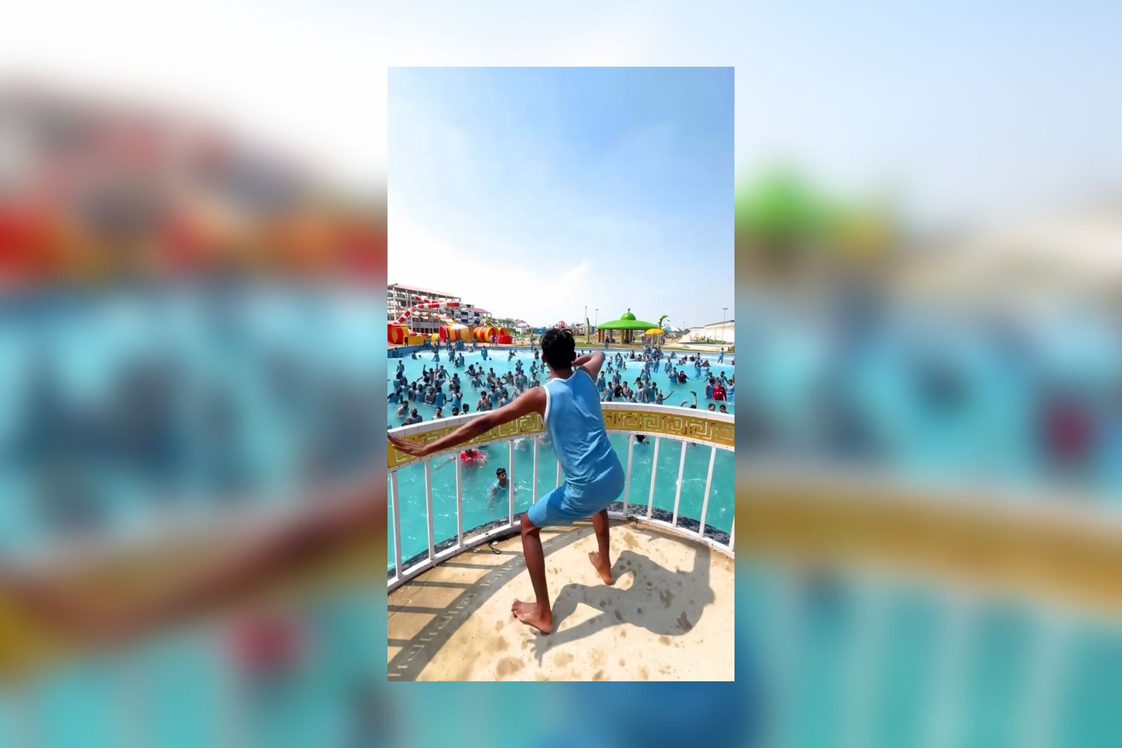 Chotu Dancer Brings Electrifying Entertainment to Aqua Mansarovar Water Park, Jaunpur